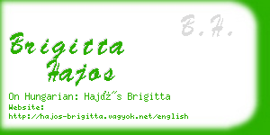 brigitta hajos business card